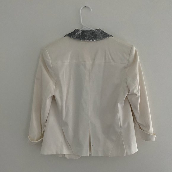 NWOT Alice + Olivia Sequin Lapel Blazer - Picture 2 of 4